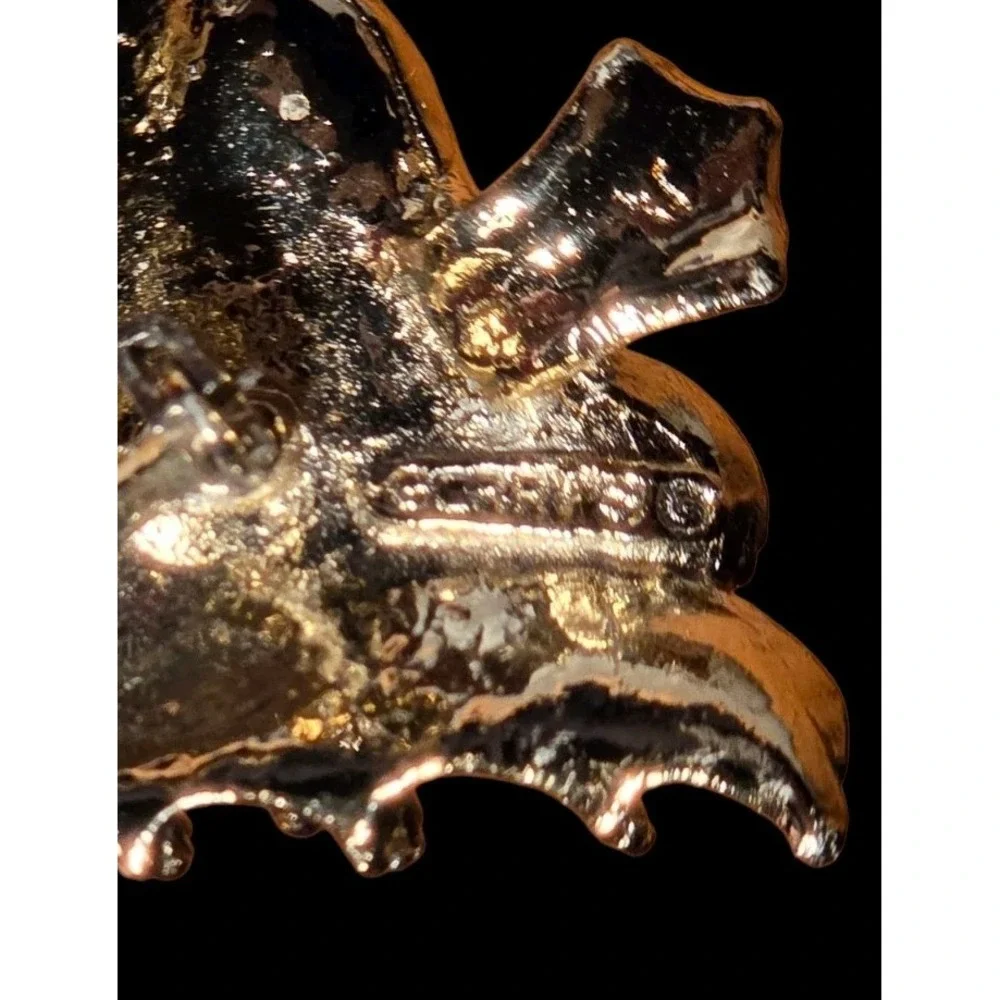 Vintage Gerrys Christmas Tree Brooch Gold tone Enamel‎ 2